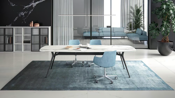 P016 - Melamine-faced chipboard meeting table with cable management by ESTEL GROUP - view 3